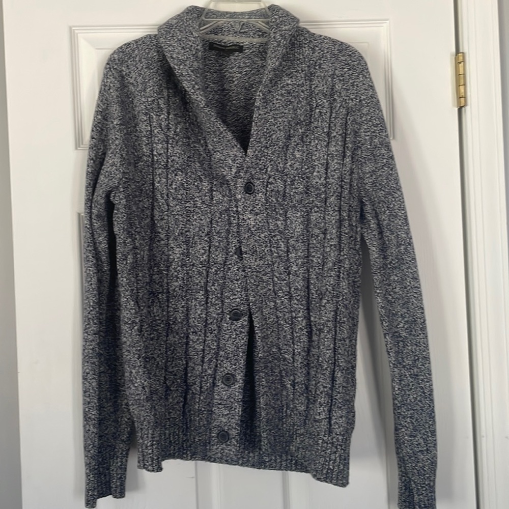 Mens Banana Republic blue cardigan Sweater